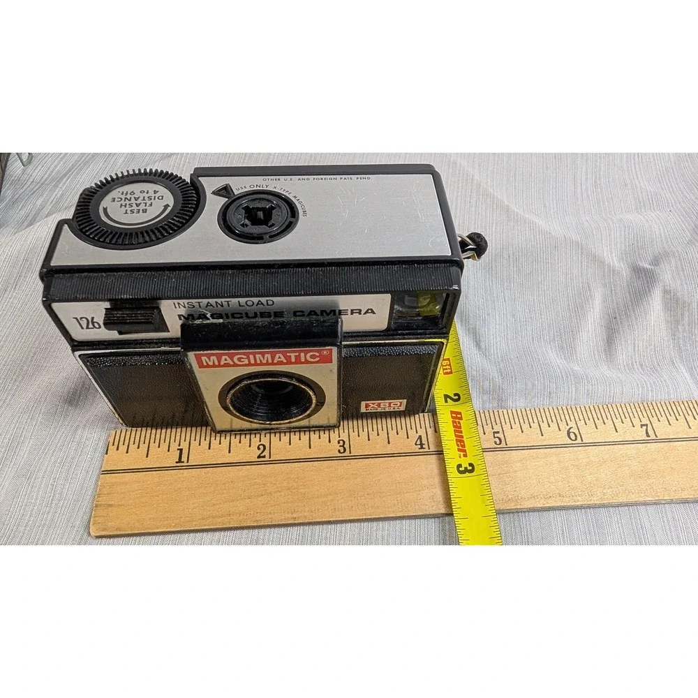 Imperial Magimatic X50 126 Film Camera Vintage Magicube Case - Untested